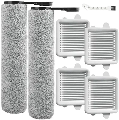 Produktbild von PromoHome® 7 Zubehörteile für Roborock F25 GT / F25 Combo / F25 LT / F25 ACE Combo / F25 XT / F25 RT – 2 Bürstenwalzen, 4 HEPA-Filter, 1