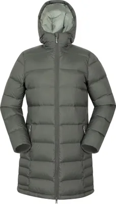 Produktbild von Mountain Warehouse - "Stratus Extreme" Daunenjacke für Damen, Packable, Lang MW4788 (38 DE) (Khakigrün)