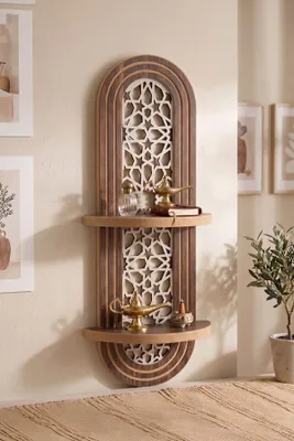 Obrázok produktu pre Skye Decor, polička Wandregal vo farbe wenge, 100% MDF, hrúbka 18 mm, rozmer 26x70x13 cm - Moderný a geometrický dizajn