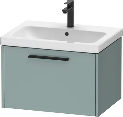 Image de Duravit D-Code bâti-support pour lavabo, 1 tiroir, 634x460mm, avec poignée, DC46660BDHG0000