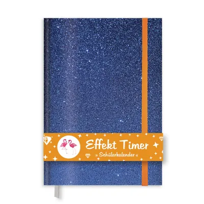 Produktbild von ROTH Effekt Timer, A6, immerwährend, 1 Woche 2 Seiten, Glittereffekt, Blue Glitter