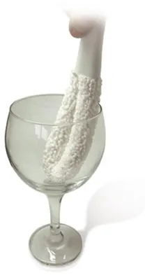 Glasreinigungsbürste flexibel 25x6x4 cm Weiß Kunststoff Metall