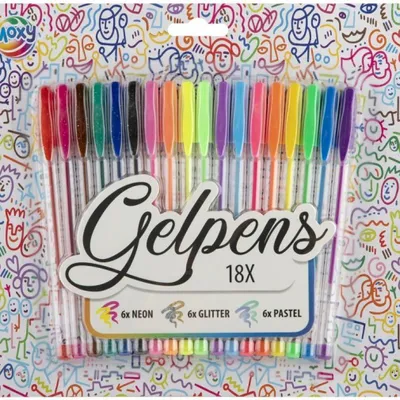 Productafbeelding van Gelpen set, 18 stuks