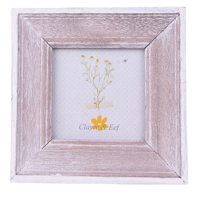 Obrázok produktu pre Clayre & Eef rám obrazu 7x7 cm Brown White Wood Square
