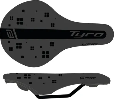 Produktbild von Fahrradsattel TYRO für Kinder, 24 Zoll, Maße 238 x 140 mm, Gewicht 300 g