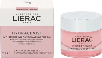 Produktbild von Lierac Hydragenist Moisturizing Cream, Tages- & Nachtcreme, Frauen, trockene Haut, Sehr trockene Haut, Gesicht, Anti-Aging, Anti-Falten, Feuchtigkeitsspendend, Feuchtigkeitsspendend, Nährend, Aufpolsterung,..., 50 ml