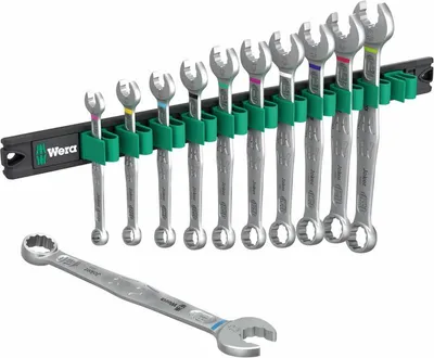 Productafbeelding van Wera 05020233001 Wera 9640 Magnetleiste 6003 Joker 1 Ringmaulschlüssel-Satz