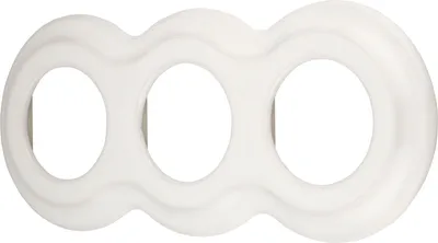 Immagine prodotto di Cornice in porcellana Retro Curve a 3 pieghe I PR1 bianco