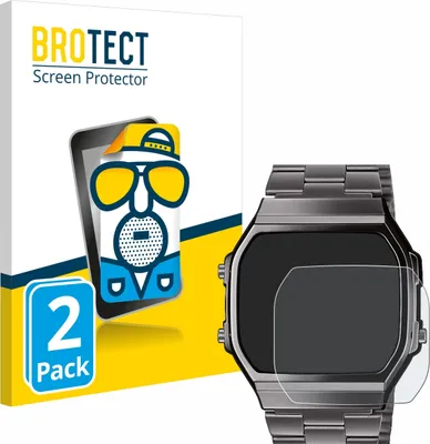 Produktbild von 2x BROTECT Schutzfolie für Casio A168WEGG-1BEF Displayschutz Displayschutzfolie Folie Matt Entspiegelungsfolie