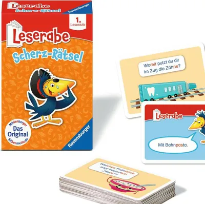 Produktbild von Ravensburger Leserabe: Scherz-Rätsel, Kartenspiel, Lernen, 6 Jahr(e), 10 min