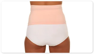 Immagine prodotto di Supporto per stomia, cintura per stomia, cintura intima in rosa Blossom Supporto di livello 1, L/XL, donna