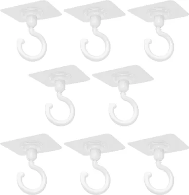 Produktbild von Stücke Transparente Selbstklebende Haken 360 Grad Drehbare Haken Leistungsstarke Klebehaken Wand Deckenhaken Ohne Pe