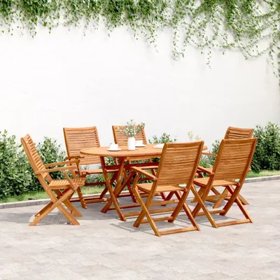 Produktbild von Eleganten-Stil Gartenstühle 6 Stk. Klappbar 57x66x95 cm Massivholz Akazie,83,28 Kg cloris9230014