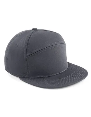 Produktbild von Beechfield B670 | Pitcher Basball Snapback Cap / Kappe - Farbe: Graphite Grey - Größe: One Size