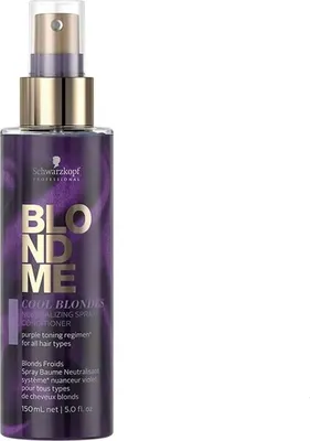 Produktbild von Schwarzkopf BLONDME Cool Blondes tralizing, Haarspray, Unisex, Gefärbtes Haar, 150 ml, Farbschutz, Glanz, Glättend, Weichmachend, 1 Stück(e)