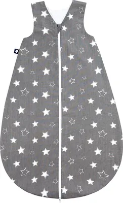 Produktbild von Julius Zöllner Schlafsack Sommerschlafsäckchen Sternenhimmel anthrazit 70 cm