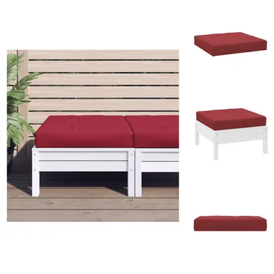 Image de vidaXL Coussin pour palettes, couleur bordeaux, tissu Oxford - Coussin de siège