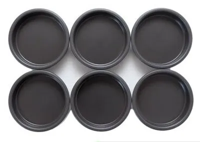 Produktbild von METRO PROFESSIONAL Auflaufform, Ø 12 x 3 cm, Steingut, schwarz, 6 Stück