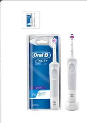 Produktbild von Oral-B Vitality 80312370, Erwachsener, Rotierende-vibrierende Zahnbürste, Weiß, 7600 Bewegungen pro Minute, 4 x 30 sec, -, N