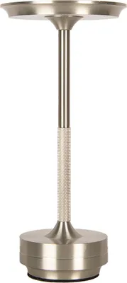Obrázek produktu pro Stolní lampa Clayre & Eef Ø 13x28 cm Kov ve stříbrné barvě