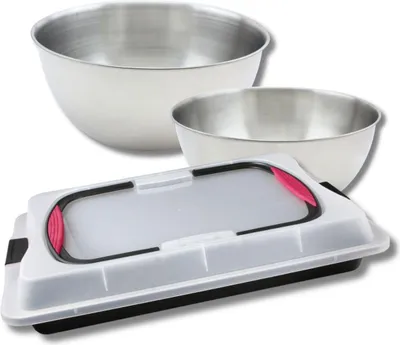 Image de Set de 4 ustensiles de pâtisserie moule à gâteaux 2 bols et spatule pâtisserie Zenker Bake and Go