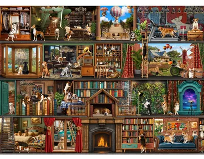 Productafbeelding van 1000 Stukjes Puzzel met Hondenthema voor Volwassenen
