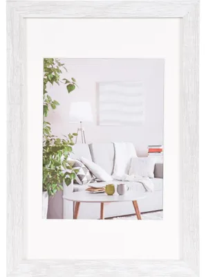 Immagine prodotto di Cornice Henzo Modern 20x30 cm bianca con passe-partout 15x20 cm