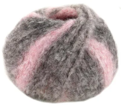 Produktbild von Lana Grossa - Gigante 0011 rosa flieder mittel- dunkelgrau