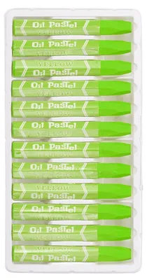 Immagine prodotto di Pastelli a olio color chartreuse, confezione da 12 pezzi, morbidi e cremosi, ideali per pittura, disegno, sfumature e graffiti