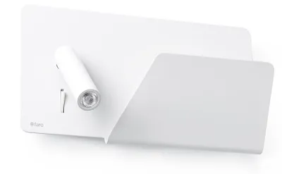 Image de Applique murale USB SUAU avec spot de lecture LED droit Blanc
