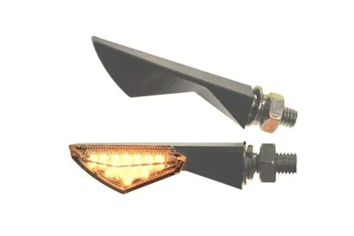 Produktbild von Motorrad LED Blinker V5 schwarz orange