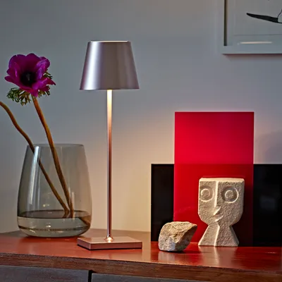 Produktbild von SIGOR Akku-Tischleuchte Nuindie 38cm rosegold 2,2W FlexMood 2200K/2700K IP54 Ra85 dimmbar