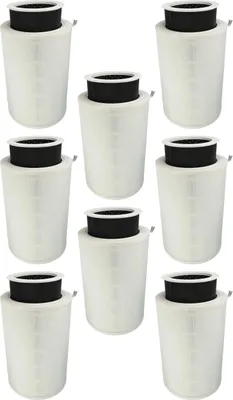 Produktbild von vhbw 8x Luftilter kompatibel mit Doctor-San X3, X2 Luftreiniger - Kombifilter Vorfilter + HEPA + Aktivkohle