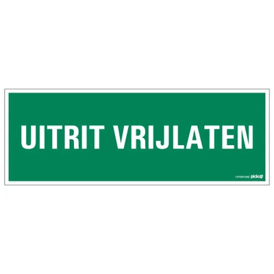 Produktbild von Pickup-Schild 33x12cm Ausfahrthöhe