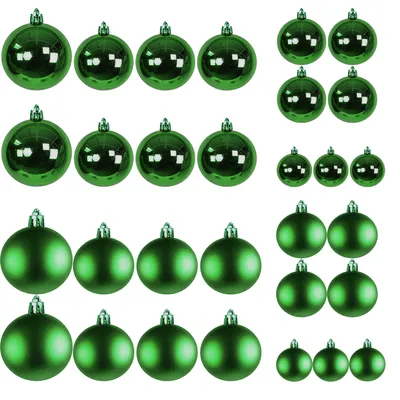 Image de 30pcs Boules de Noël / boules de Noël vert lime Ø 4/5/6/7cm