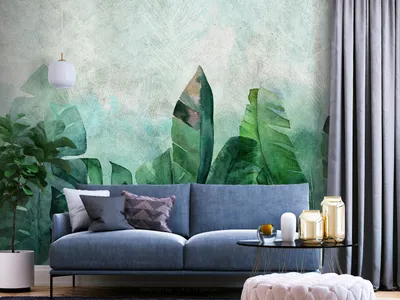 Produktbild von Vlies Fototapete tropische Blätter 400x280 cm Tapeten Wandtapete XXL Monstera Dschungel Natur b-A-10199-a-a