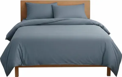 Image de Housse de couette en coton Contemporain uni