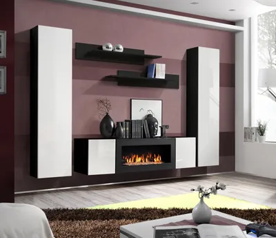 Produktbild von Wohnzimmermöbel Komplett Wohnwand Sideboard  Wandregale Luxus Einrichtung