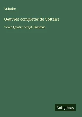 Produktbild von Oeuvres completes de Voltaire