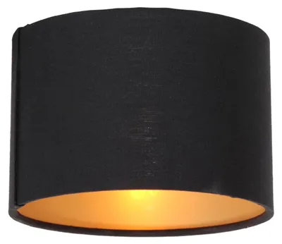 Produktbild von Steinhauer Lampenschirm/ Leuchtenschirm Schwarz/ Gold 13x13cm