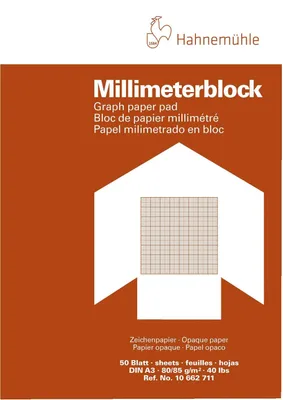 Produktbild von Hahnemühle 10662711 Millimeter - Block 50 Blatt, A3, 80 g/qm