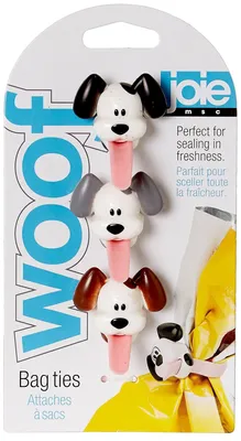 Image de Joie Tütenclip Woof, fabriqué en silicone et en plastique, lot de 3, dimensions : 15 x