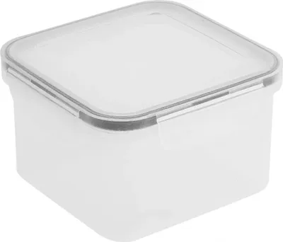 Immagine prodotto di Contenitore per il pranzo ermetico da 750 ml, contenitore quadrato per alimenti con coperchio, senza BPA, trasparente, 1 pezzo