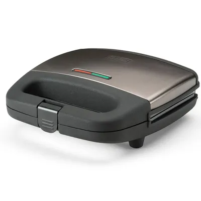 Produktbild von Black+Decker Sandwich-Maker 2quadratische Grillplatten für 2 Sandwiche BXSA751E