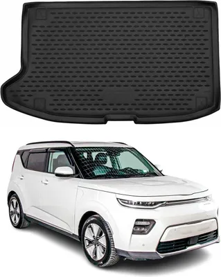 Image de OMAC Tapis de coffre pour Kia Soul 2020-2025 sur mesure en caoutchouc Noir