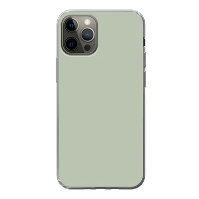 Produktbild von MuchoWow® Handyhülle Schutzhülle Hülle für iPhone 12 Pro Farbe - Mintgrün - Innenausstattung Silikon Softcase Handy Hülle - Abdeckung