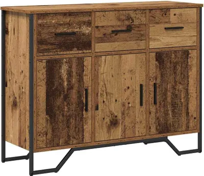 Obrázok produktu pre Servírovacia skriňa so zásuvkou Staré drevo 97 x 32,5 x 74,5 cm