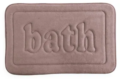Badematte Memory-Schaum 35x65 cm rechteckig rosa