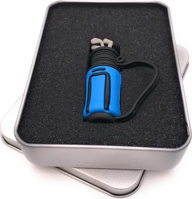 Immagine prodotto di Onwomania Borsa da golf blu Borsa sportiva da golf Chiave USB in confezione regalo in alluminio 64 GB USB 2.0