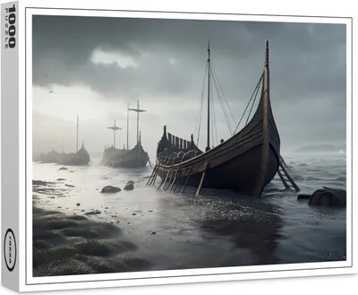 Image de raxxa Premium-Puzzle "Bateaux vikings", 1000 pièces